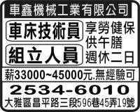 車鑫機械工業有限公司