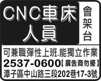 CNC車床 人員