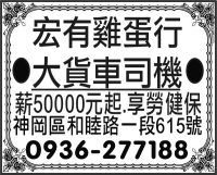 宏有雞蛋行 大貨車司機