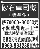 砂石車司機 （標準斗）