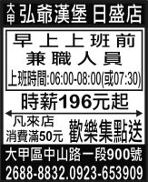 大 甲  弘爺漢堡 日盛店